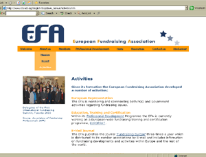 Homepage EFA