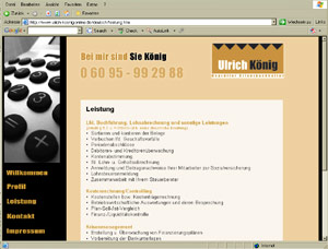 Homepage ULRICH KOENIG